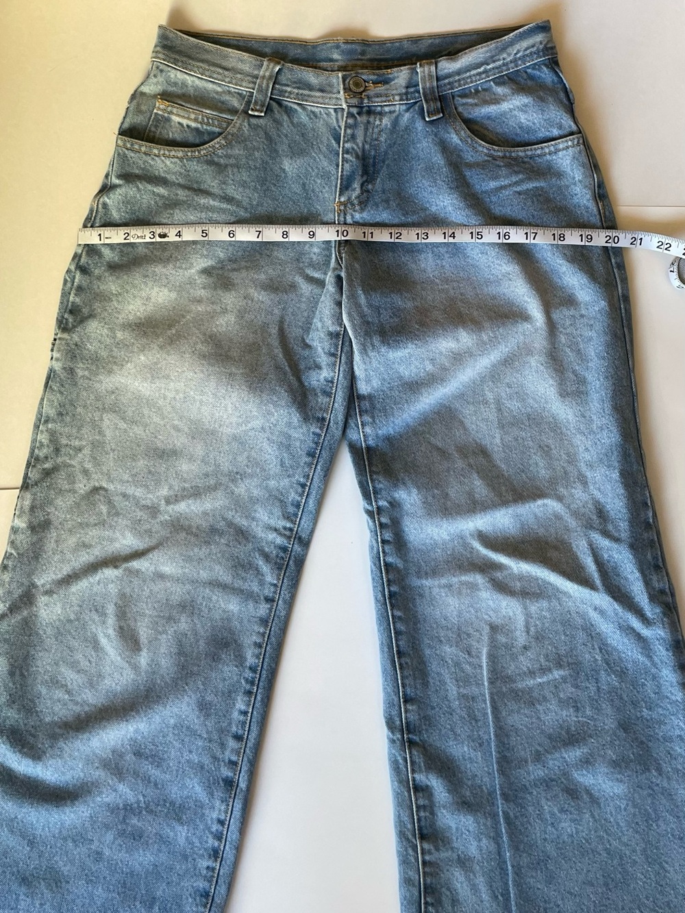 Brandy Melville John Galt Light Blue Straight Low Rise Denim Jeans - Picture 3 of 7